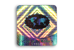 hologramme adhesif monde securisation void 